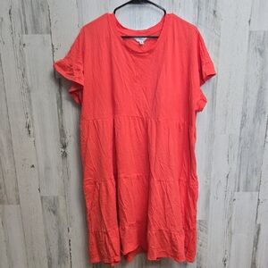 time and tru orange dress